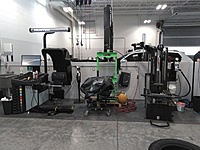 Tire machines, on-car lathe, and press