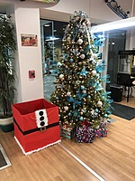 At Christmas Leith will participate in Toys for Tots.  This was last years drop box created by our own cashier Joy!
