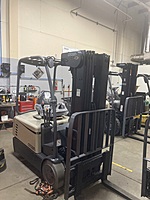 This brand new Crown SC5700 is being prepped (PDI) in our shop before its sent out to a customer.