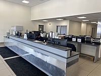 Our clean and comfortable service advisor counters.