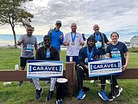 Garavel employees represent at the SoNo Half Marathon and 5k.