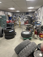 Tire Room (2 Hunter Machines and 2 Hunter Road Force Balancers)