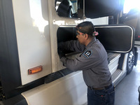 Samuel, from our El Paso shop, helping with a TriPac APU installation