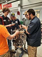 Cummins 4BT with 2022 students