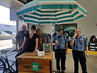 Fannie's Ice Pops in our Ford Service Drive! One of our all employee ice cream days for a hot summer day.  