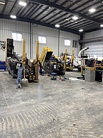 If you look closely, you can see one of our techs, Zach, working on a piece of equipment. His workspace is clean and isolated to make the job as efficient as possible. 