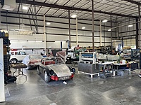 Here's our large metalworking, sanding, and cleaning areas. The wall behind us is shared with the detail shop.