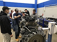 Our techs training at PACCAR Engine plant in Columbus.