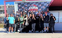 Employee go carting event at COTA