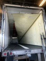 Trailer Repair Department: Insulation repair of a breach in the wall of a refrigerated van