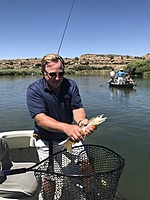 Fishing for trout in the San Juan river in 5 Point New Mexico!