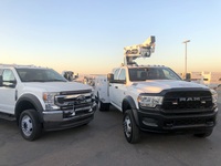 Custom trucks before delivery to customer