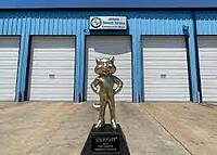 Front of Shop garage doors. We have been rated as a Carfax Top Shop consecutively since 2020. 