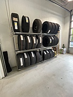 One of our tire racks