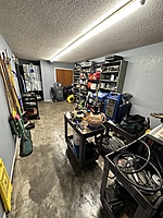 South side tool room, various fluids in stock, A/C machines, pressure testers, etc. Cleaning supplies for the garage areas also kept here.
