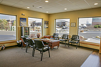 Clean and professional waiting area for our customers. 