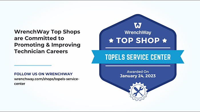 Topel's Service Center post