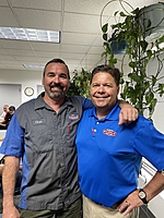 Chris celebrating his 20 Year Wendle Anniversary with our General Manager, Shayne Goff.