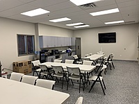 Newly renovated Collision Center Breakroom.
