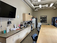 one of two break rooms