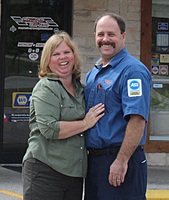 Hi I am Craig and this is Tina, we started Craig's Car Care in 1996. I work on Marketing and our current and future growth of the shop. Tina takes care of payrole,HR and accounts.