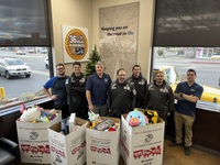 Toys for Tots. We love to give back to our community. 