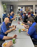 One of our monthly Technician lunches - Mexican Food from Azteca! 