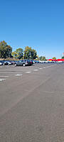 Our new update and extended parking lot!  all of our spaces are numbered to be able to easily find the car they need. 