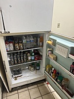 Fridge is always full of drinks and snacks. Occasionally the adult beverage or two ( Please Drink Responsibly)