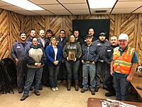 Casper Shop Crew and the 2017 WCA Safety Excellence Award.