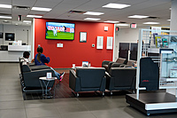 KIA Customer lounge area.