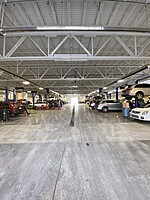 The shop is always full of cars!