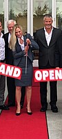 Kathy Martin Harrison and Mark Harrison at the Grand Opening of our new Toyota store in Noblesville.
