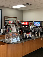 Service Cafe available to all staff.  Sodas, snacks, coffee, and more