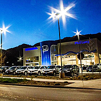 Evening view of the Dealership