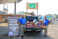 Our Peanut Butter Drive was a HUGE success.  This is Andy (GSM) and Shayne Goff (GM) donating our Peanut Butter to 2nd Harvest.