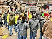 Durham School Students get a full tour of the facility.