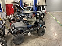 One of our student projects - a mini, electric Jeep.