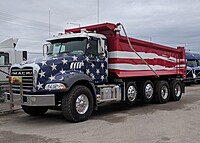 Stars and Stripes Mack Dump Truck