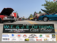 Several Casper shop employees assist in organizing the annual car show to raise money for the Oftedal Scholarship fund.