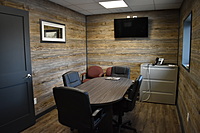 This is our recently updated conference room where regular meetings are held.