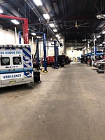 Dedicated truck area with large capacity lifts