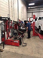 Centrally located tire and alignment center