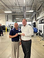 General Manager rewarding $100 to April's employee of the month! We love recognizing and rewarding our hard working team.
