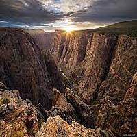 Black Canyon of the Gunnison about 15 mins outside of town.