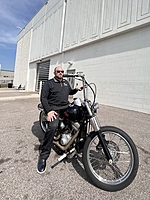 Our technician, Jason Opland, pulling into work with style in his Harley!