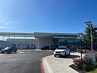 A view of the dealership as you enter the main entrance.