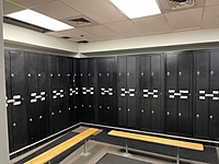 Full locker room each tech gets 2 lockers