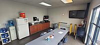 Technician lunch room with 42" flat screen and Directv