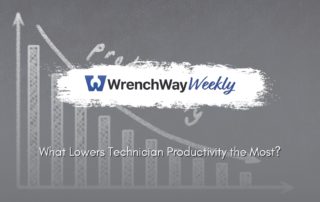 wrenchway weekly on what lowers technician productivity the most?